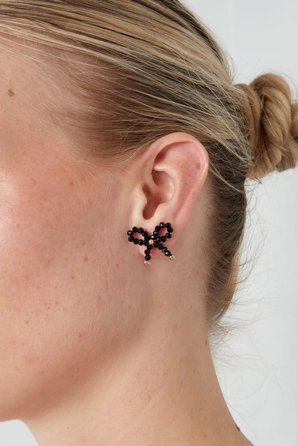 Earrings bow essential - pale pink 2
