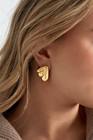 Earrings summer wings - Gold color h5 Picture2