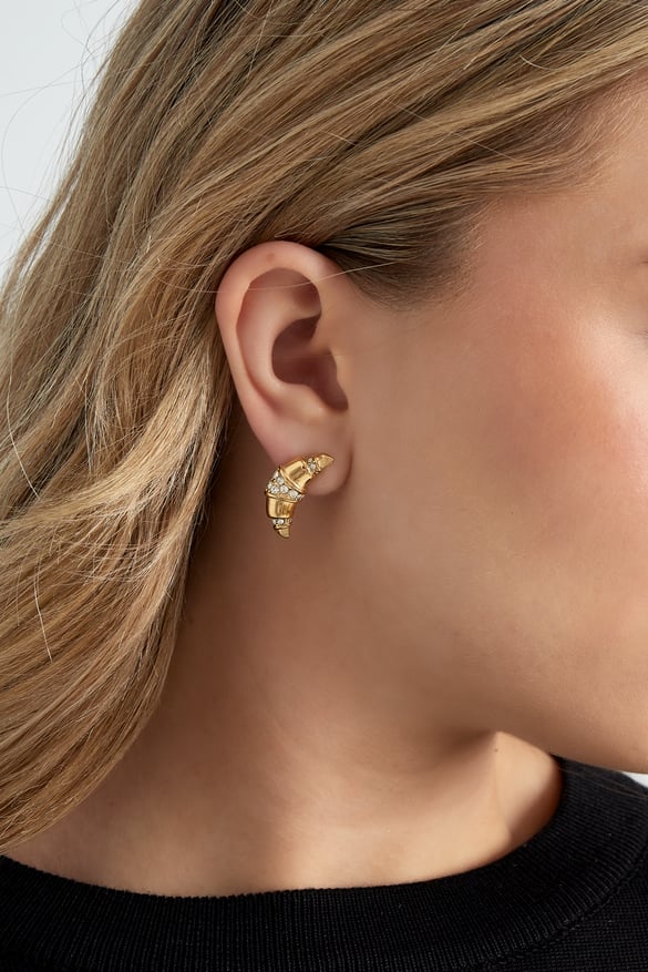 croissant earrings