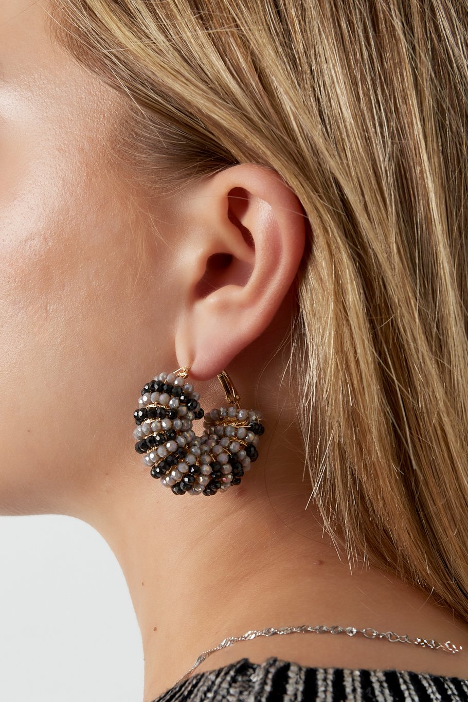 Pendientes Happy Beads - negro y gris Imagen2