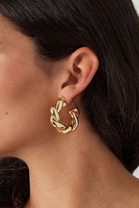 orecchini twisted wonder - colore oro 2