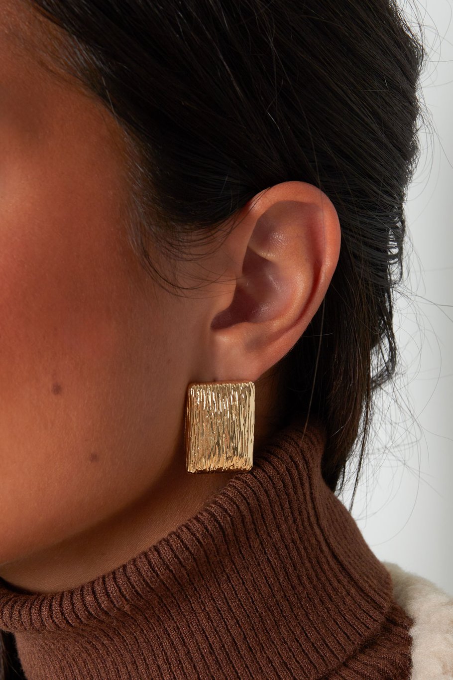 Oorbellen bold bloom - Goud kleur Afbeelding2