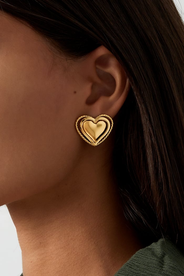 Earrings hearts baby - Gold color Picture2