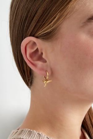 Elegant bird earrings - Gold color h5 Picture2