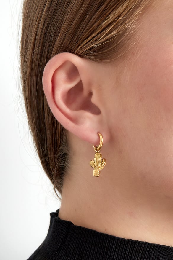 cactus earrings