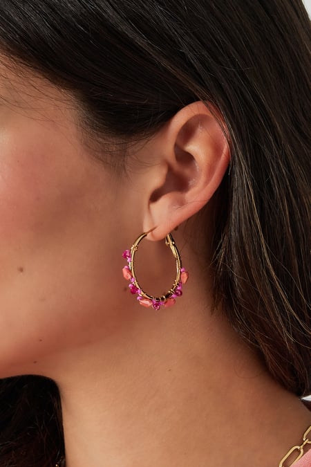 Earrings soulicios soul - orange pink