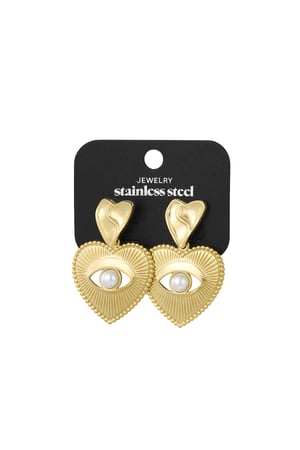 Adoring eye earrings - Gold color h5 Picture3