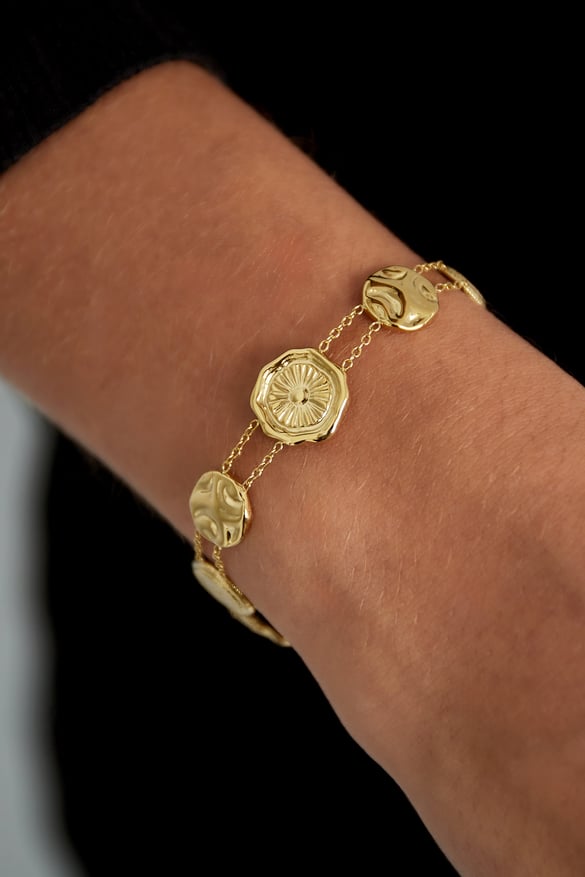 lucky coin bracelet