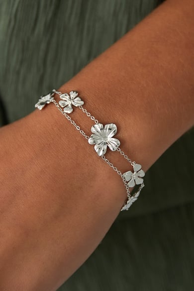Armband doppelte Flower Power  h5 Bild2