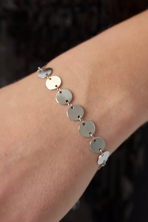 Linked circles bracelet - Silver Color color h5 Picture2