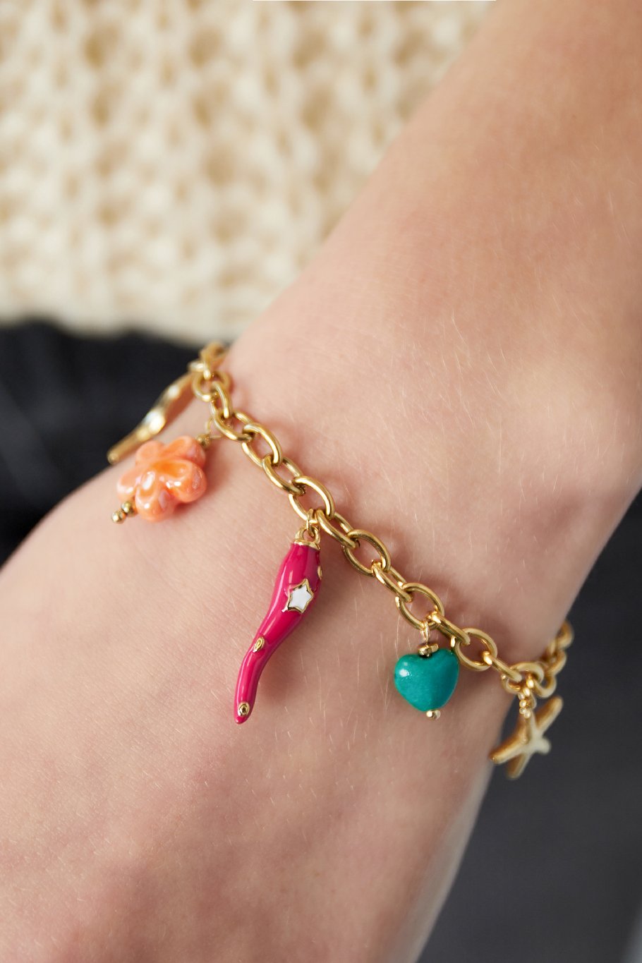 Festliches Perlenarmband  Bild3