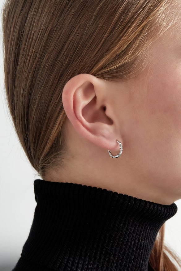 Timeless twist earrings - Silver Color color 2