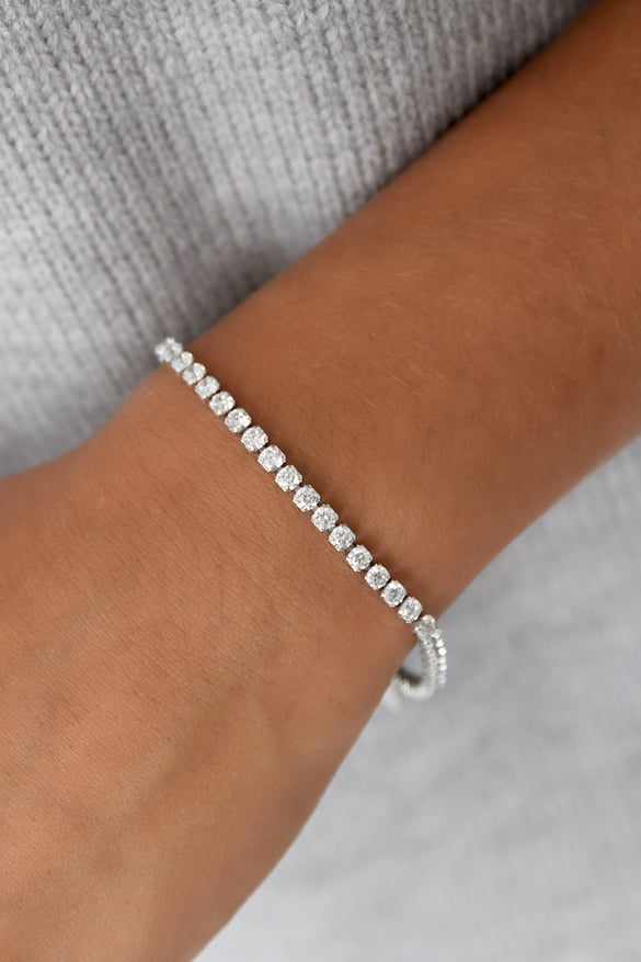 Twinkling diamond armband - Zilver kleur 2