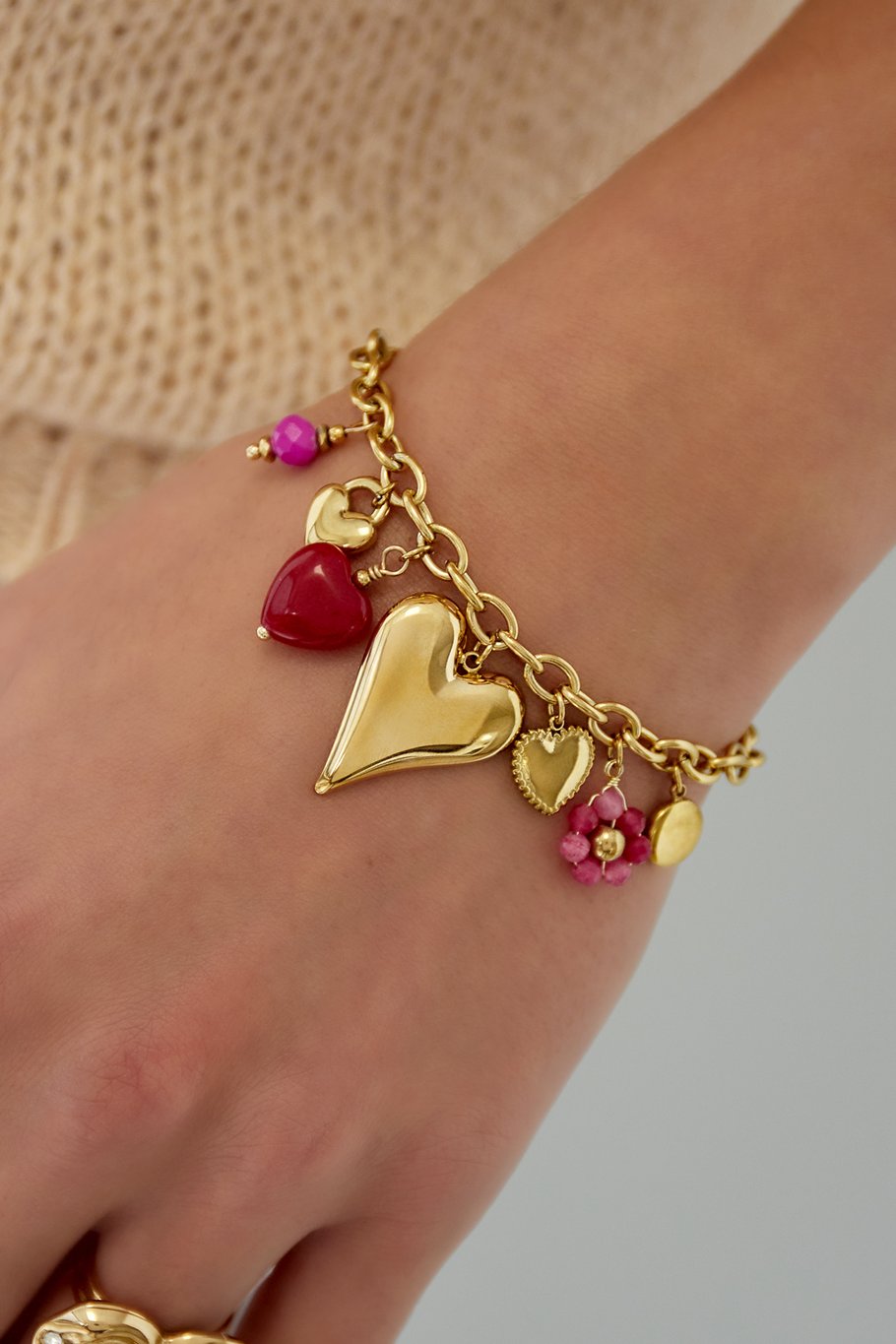 Charm bracelet charm &amp; chill - Fuchsia Picture3