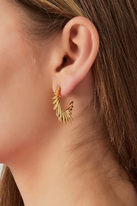 Refined hoops - Gold color