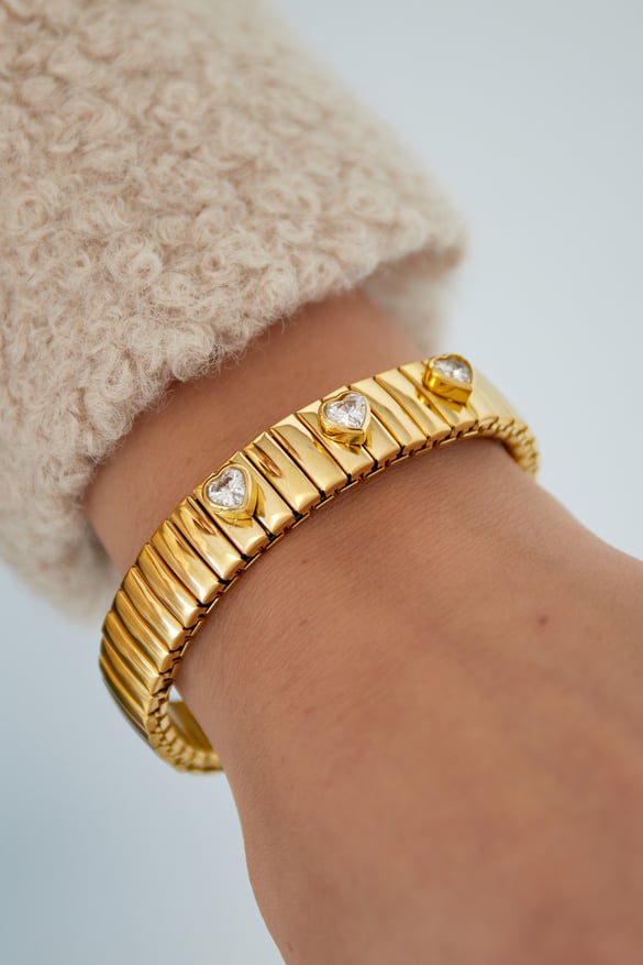 statement bracelet triple love