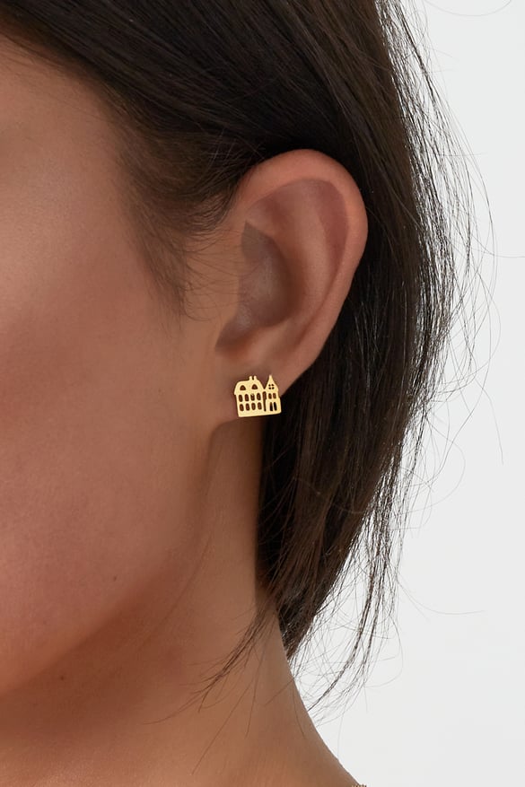 boucles d'oreilles canal house - couleur or
