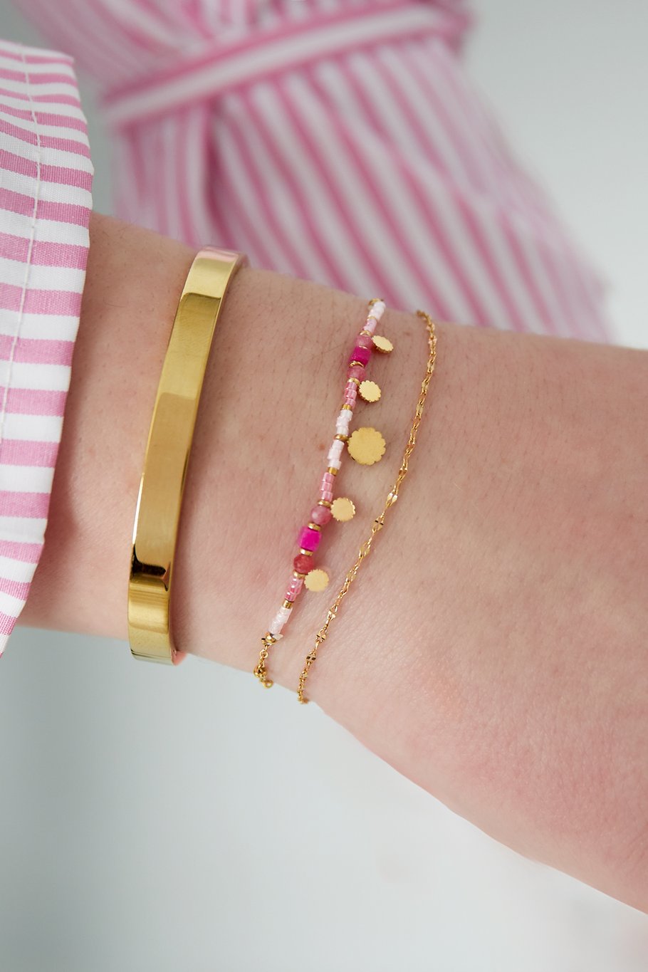 bracelet pink charms Picture3