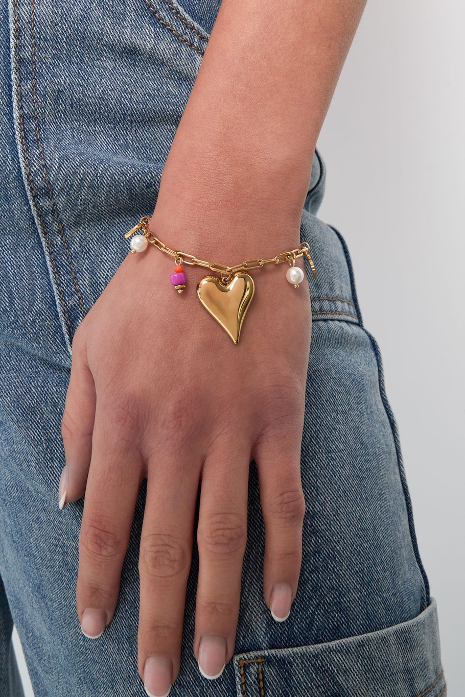 Charm-Armband Love Moment - Goldfarben Bild2