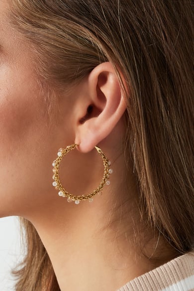 Ohrringe für die Partysaison – Farbe Gold h5 Bild2
