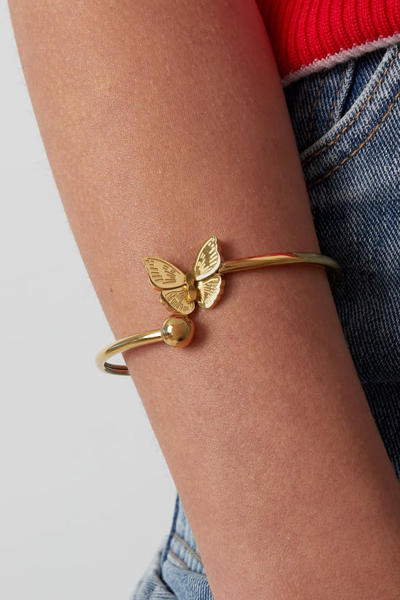 Armband butterfly babe - Goud kleur 2
