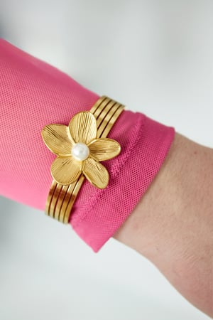 Bracelet flower power - Gold color h5 Picture2