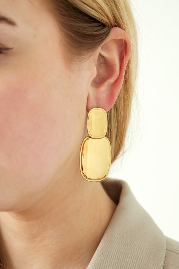 boucles d'oreilles paire parfaite - couleur or