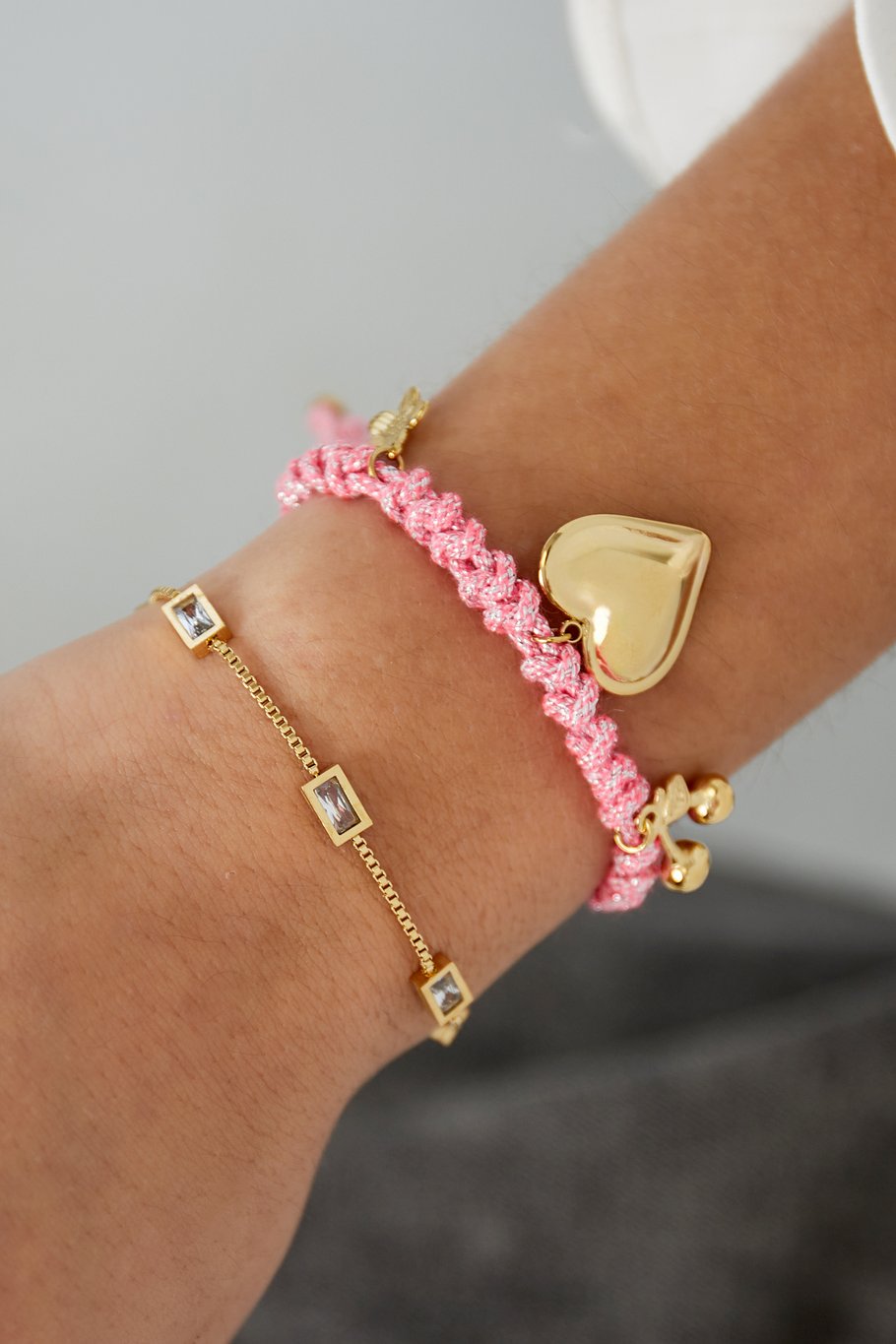 Diamant-Glow-Armband - Goldfarben h5Bild2