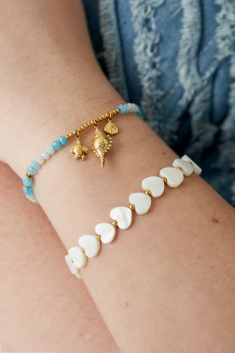 bracelet shell show - blue  Picture2
