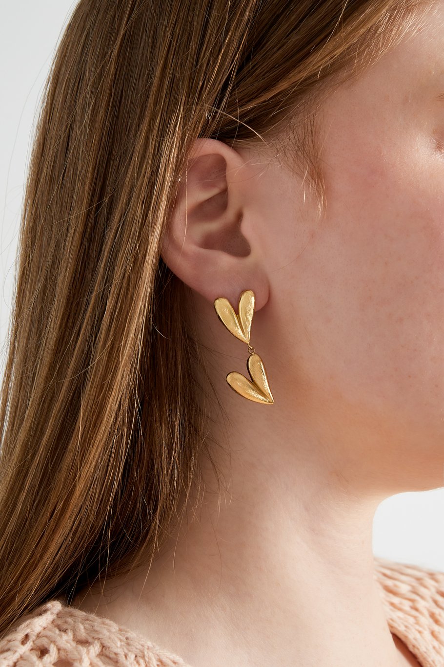 double heart earrings Picture2
