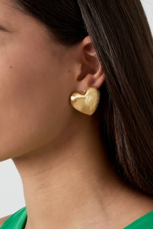 Hearts Earrings - Gold color h5 Picture2