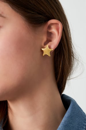 Star earrings - Gold color h5 Picture2