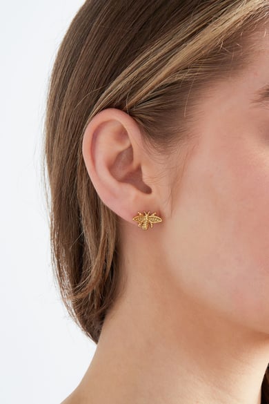 Orecchini ape felice - Colore oro h5 Immagine3