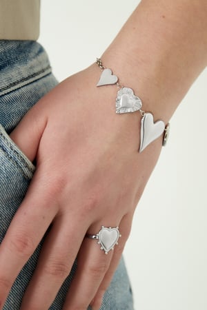 Give me all your love bracelet - Silver color h5 Picture2