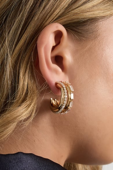 Boucles d&#39;oreilles créoles en fer, élégantes, luxueuses, de Noël, pour femmes h5 Image4
