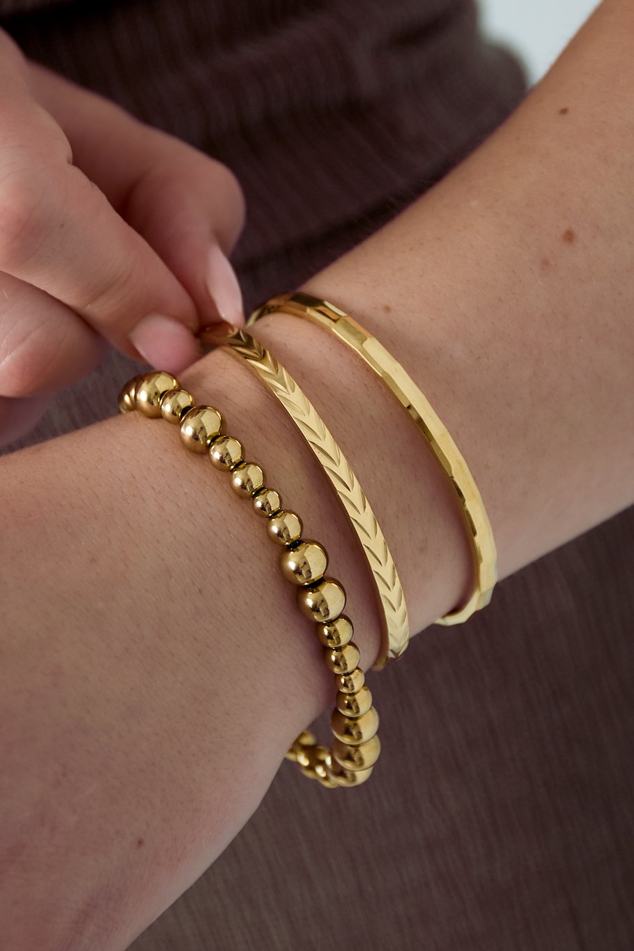 Stainless Steel Bangles Geometric Daily Daily Picture2