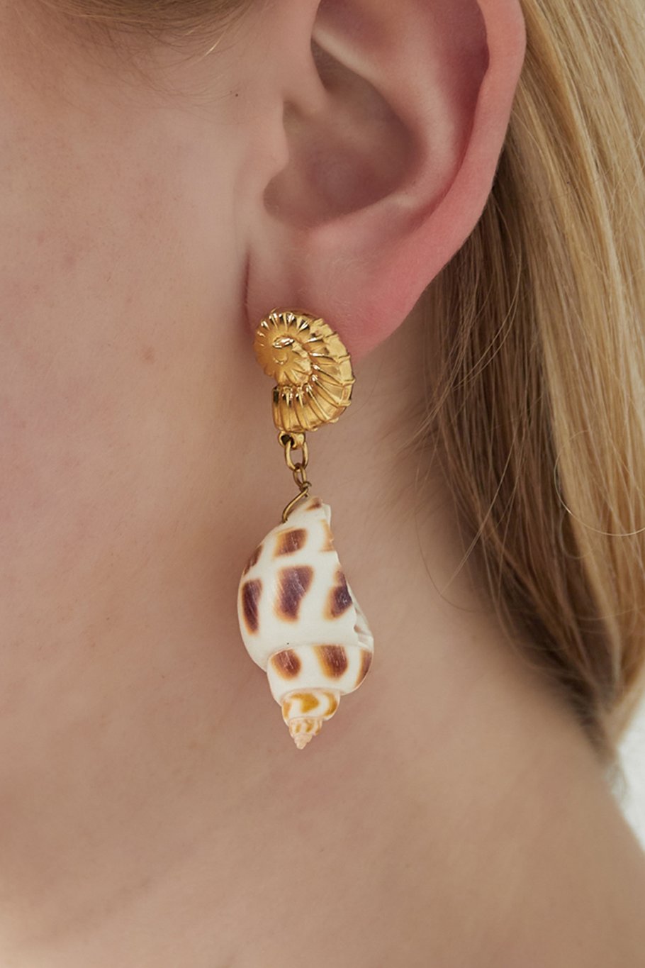 Pendientes de concha elegante Imagen2