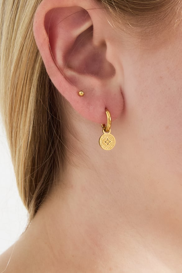 Boucles d&#39;oreilles en pièces de monnaie romaines 2