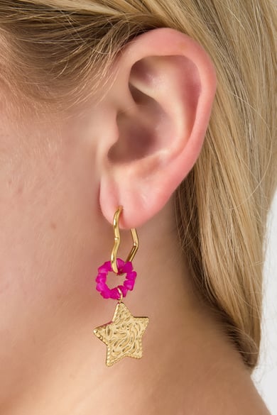 Orecchini pendenti in acciaio inossidabile a forma di cuore, casual, quotidiani, semplici, da donna h5 Immagine2