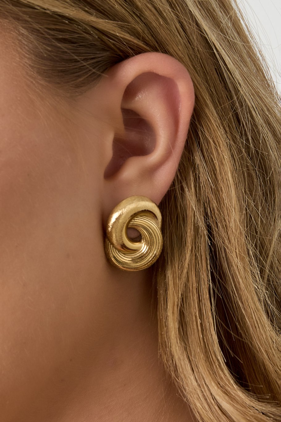 Infinity Twist Ohrringe - Goldfarben Bild3