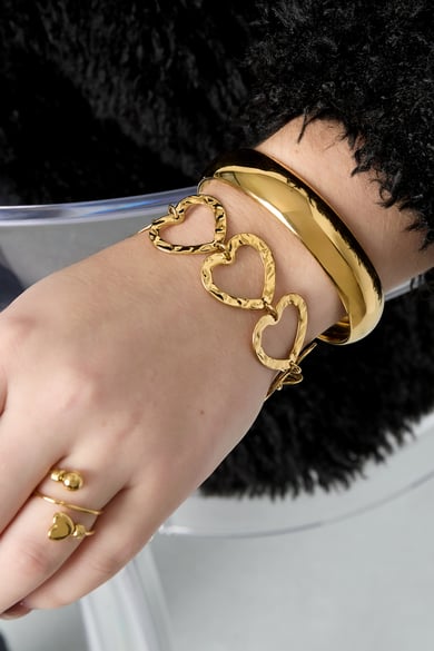 Stainless Steel Chain Bracelets Heart Casual Daily Simple Series Women's jewelry h5 Picture2