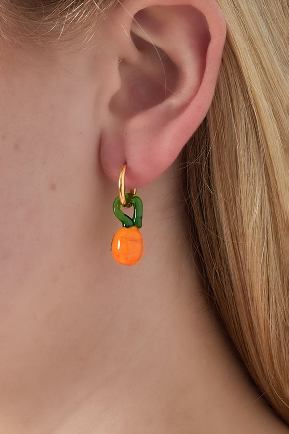 Orecchini con fiori d&#39;arancio