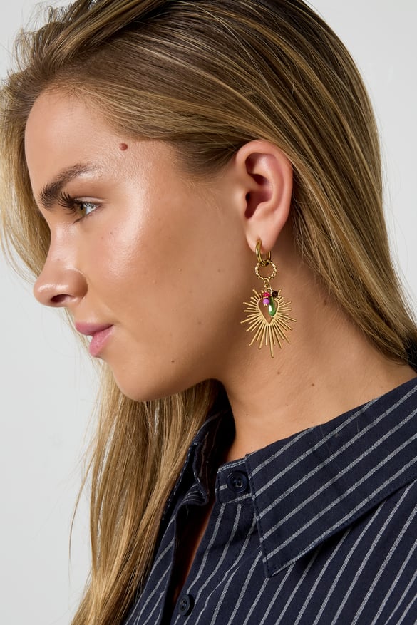 Ohrringe „Happy Charm“ mit leuchtendem Herz