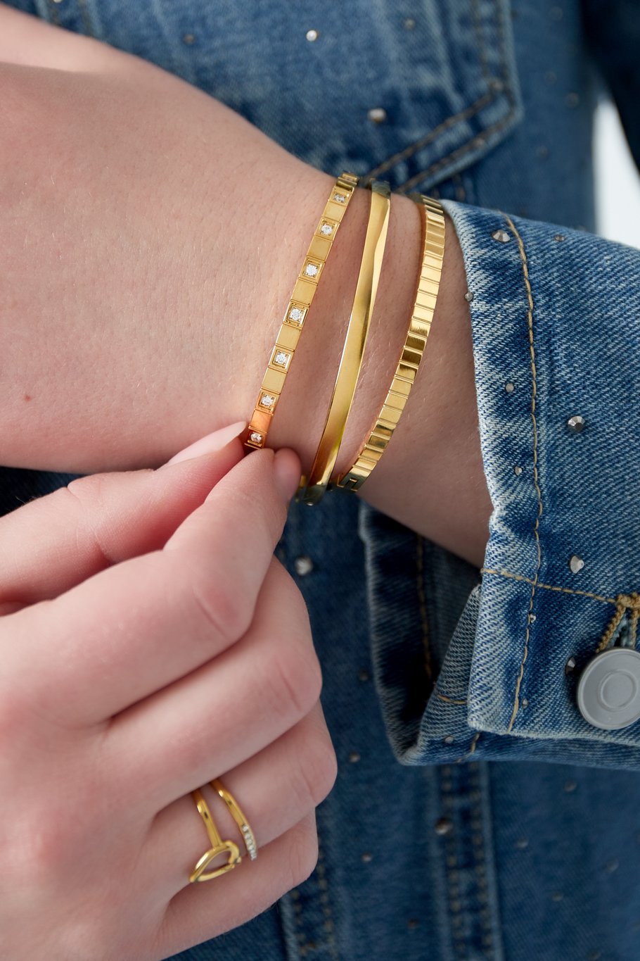 bracciale alla schiava basic - colore oro Immagine2