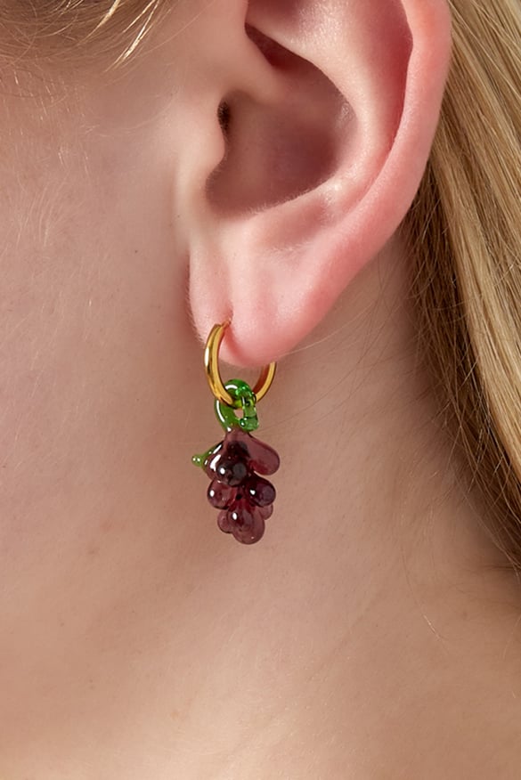 Boucles d&#39;oreilles raisin