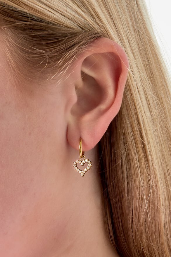 Oorbel met strass-steentjes 2