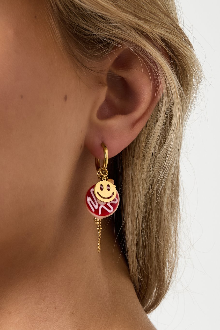 Stainless Steel Drop Earrings food Casual Daily Simple Series Women's jewelry Picture3