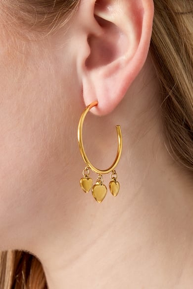 Hoop heart Earrings h5 Picture2