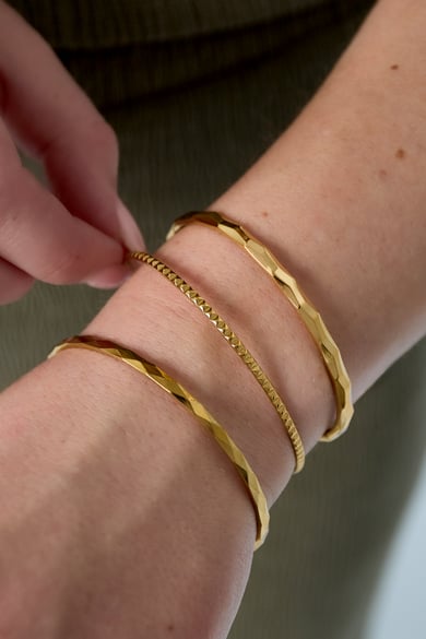 Stainless Steel Bangles Geometric Casual Daily h5 Picture2
