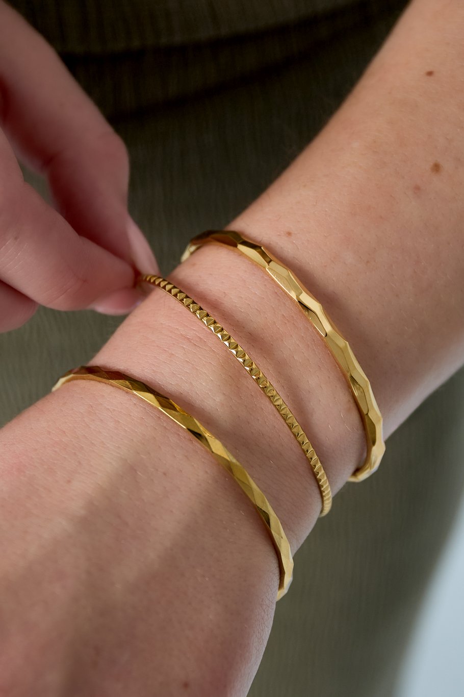 Stainless Steel Bangles Geometric Casual Daily Picture2